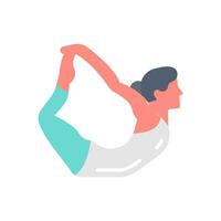 Bow Pose Icon in vector. illustration vector