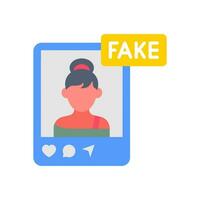 Fake Influencer icon in vector. Illustration vector