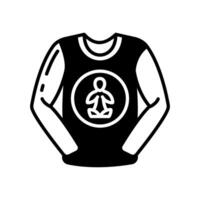 Yoga Shirt Icon in vector. illustration vector