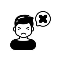 Dislike icon in vector. Illustration vector