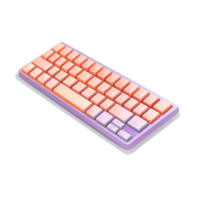 ai généré ordinateur clavier sur une transparent Contexte png