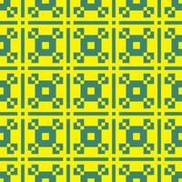 a yellow and blue pattern with squares vector