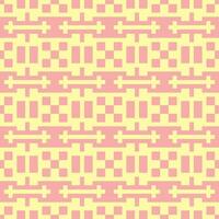 a pink and yellow checkered pattern vector