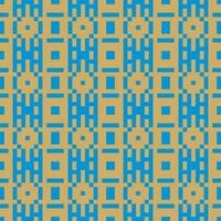 a blue and yellow pattern with squares vector