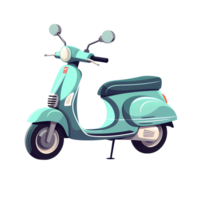 ai generado scooter en transparente antecedentes png