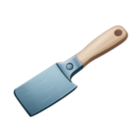 Ai generated knife on a block of cheese png