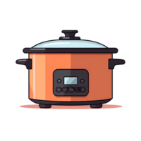 Ai generated cooker icon on transparent background png