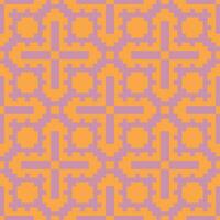 a pattern with orange and purple squares vector