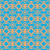 a blue and orange checkered pattern vector