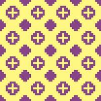 a pattern with purple and yellow squares vector