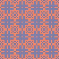 a pattern with squares and triangles in purple and orange vector