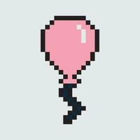 pixel art balloon vector illustration