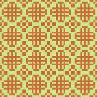 an orange and green pattern with squares vector