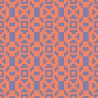 an orange and blue pattern with squares vector