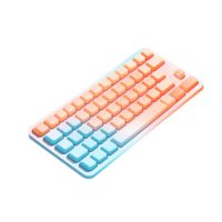Ai generated computer keyboard on a transparent background png