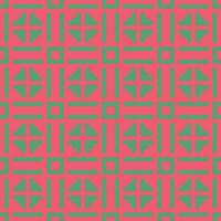 a red and green geometric pattern vector