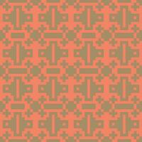 a pattern with squares and triangles on a red background vector