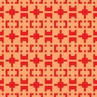 an orange and red pattern with squares vector