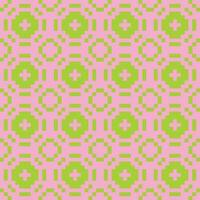 a green and pink geometric pattern vector