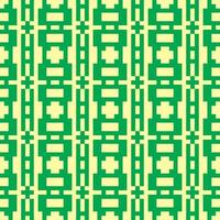 a green and yellow geometric pattern vector