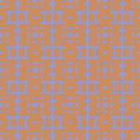 a pattern with squares and lines on an orange background vector