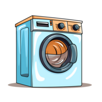 Ai generated washing machine icon on a transparent background png