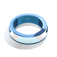 ai gegenereerd slim ring met blauw strepen Aan het png