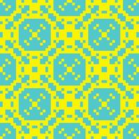 a blue and yellow pattern with squares vector
