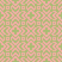 a pink and green pattern with squares vector