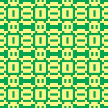 a green and yellow pattern with squares vector