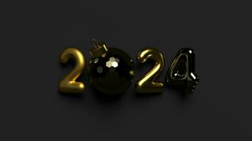 2024 New Year Sign with Rotating Ball video