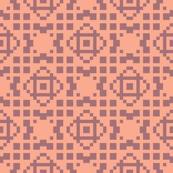 un pixelado modelo con cuadrícula vector