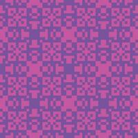 un pixelado modelo en púrpura y rosado vector