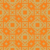 an orange and brown pattern with squares vector