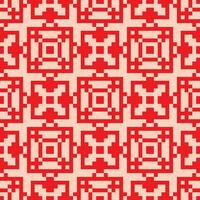 a red and white geometric pattern vector