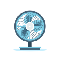 ai generado ventilador icono en un transparente antecedentes png