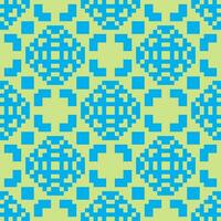 a blue and yellow checkered pattern vector