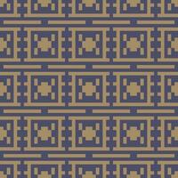 a pattern with squares and triangles in purple and brown vector