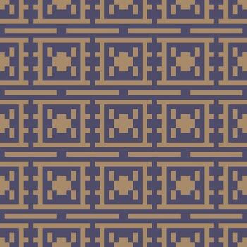 a pattern with squares and triangles in purple and brown vector