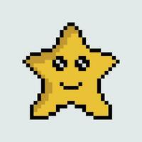 pixel star vector illustration