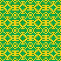 an abstract pattern with yellow and green squares vector