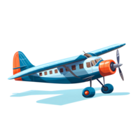 Ai generated airplane flying on a transparent background png