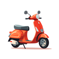 Ai generated scooter on transparent background png
