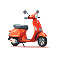 ai generado scooter en transparente antecedentes png