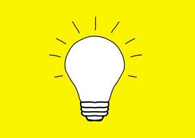 The light bulb is full of ideas and creative thinking, analytical thinking for processing. Light bulb icon vector. ideas symbol illustration. vector