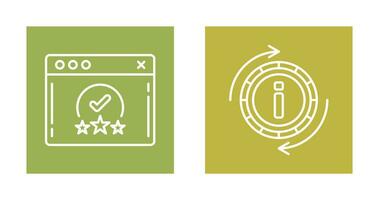 rating and refresh  Icon vector