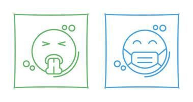 Vomit and Mask Icon vector