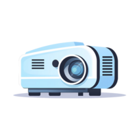 Ai generated projector flat illustration png