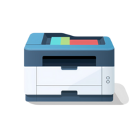 Ai generated printer on transparent background png