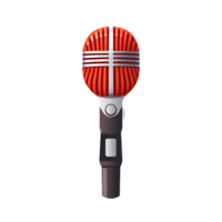 ai généré microphone icône sur une transparent Contexte png